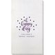 Confetti Dots Oh Happy Day Bamboo Luxe Guest Towels Image 2 of 3